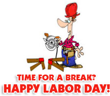 time for a break happy labor day