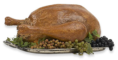 turkey on platter